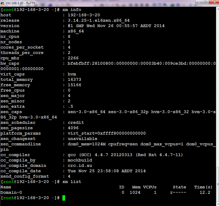 CentOS 6.6下Xen虚拟化实战